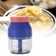 thumbnail image 4 of Mini machacador de ajo eléctrico inalámbrico USB de 280 ml, picadora de verduras, chile y carne. Azul, 4 of 6