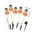 thumbnail image 3 of Hyknon 5 Pack Solar Christmas Pathway Lights, Warm LED Waterproof Outdoor Stake Lights with Auto On Dusk, Wire Free Garden Ground Lamps for Yard Walkway Holiday Decor, 3 of 6