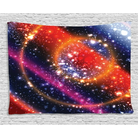 Space Tapestry Apocalyptic Cosmos Design Circular Striped Vibrant