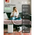 thumbnail image 3 of Smart Air Purifier Works with Apple HomeKit over Thread Air Cleaner, True HEPA Pro Up to 99.99% for Home Bedroom Large Room 1050 Sq Ft HomeKit Hub Requred NO ADDITIONAL HUB NEEDED (AH TH Pro), 3 of 8