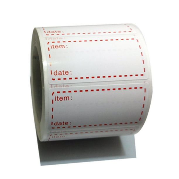 Youkk 500 Pieces/Roll Removable Food Label Freezer Date Labels Vegetable Dessert Sauce Mark