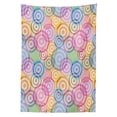 thumbnail image 3 of Ambesonne Modern Tablecloth Rectangular Table Cover, Geometric Circles Rounds, 60"x90", Multicolor, 3 of 4
