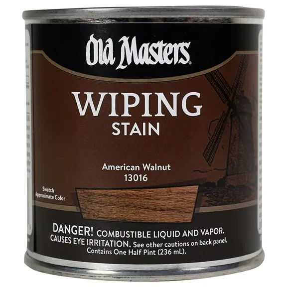 Old Masters 13016 0.5 Pint. American Walnut Wiping Stain Classics, 240 Voc