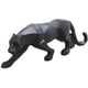 thumbnail image 1 of Escultura de pantera negra blanca, adorno geométrico, estatua de pantera de resina, decoración de vida silvestre, regalo (Neo), 1 of 4