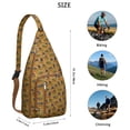 thumbnail image 3 of Pet Lover's Vintage Cat Sling Bag - Floral Cat Design Shoulder Backpack (Organized Multi-Pocket, Stylish & Functional), 3 of 4