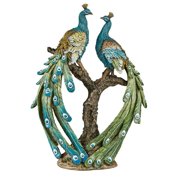 Ardent Peacock Realistic Table Sculpture