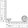 thumbnail image 3 of Gem Stone King 18K Rose Gold Plated Silver Sky Blue Topaz and Lab Grown Diamond Engagement Ring for Women | 7.22 Cttw | Oval 14X10MM | Gemstone November Birthstone | Size 5, 3 of 3