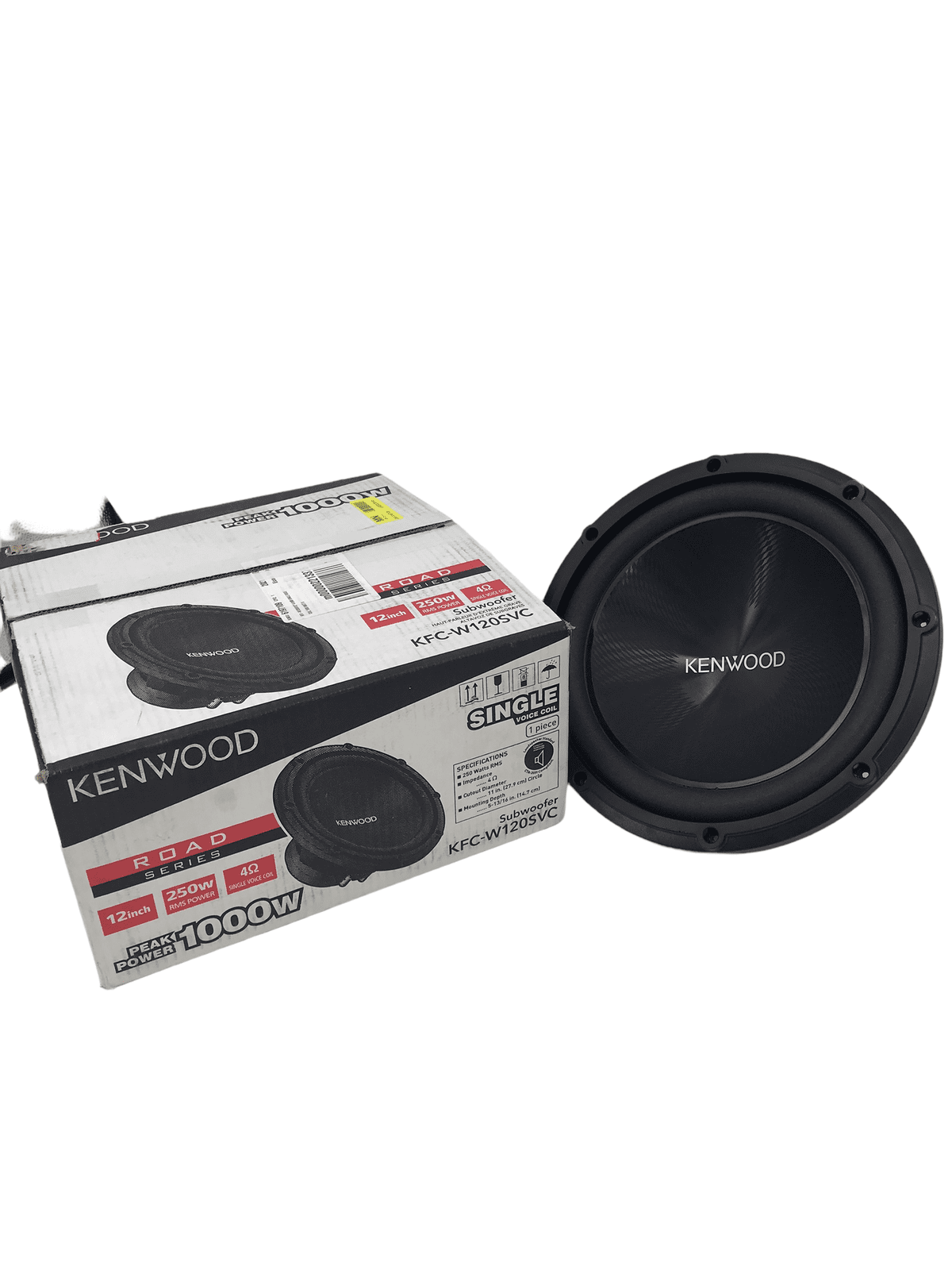 Kenwood KFCW120SVC Road Series 12" 250W RMS Power Subwoofer U1244