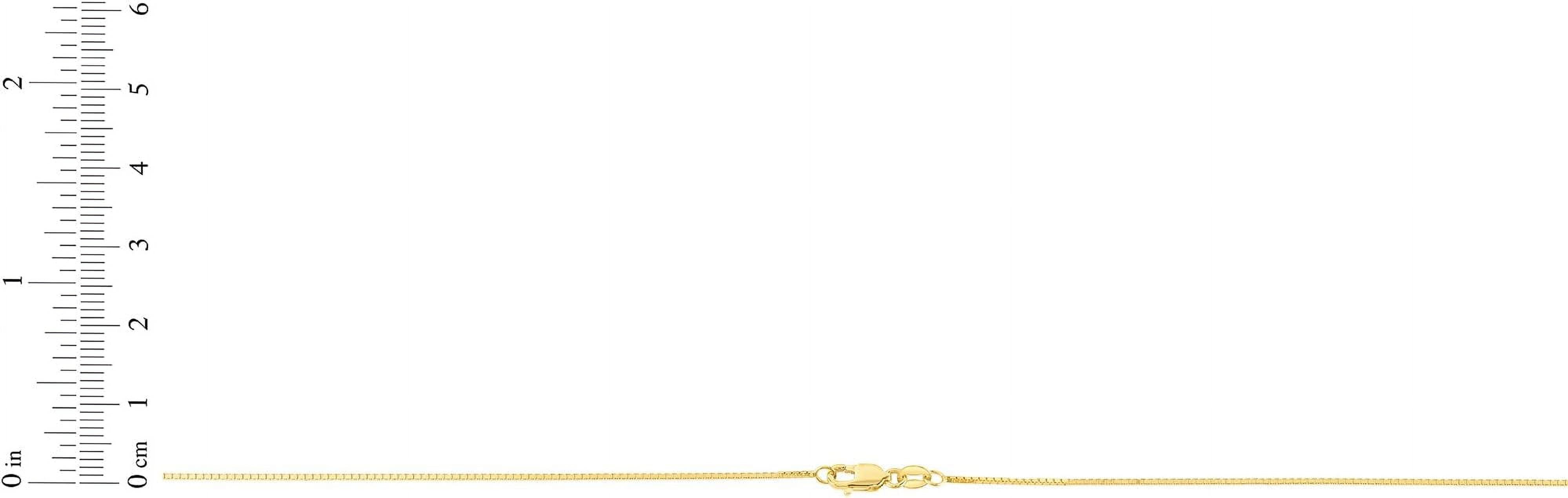 Floreo 10k Yellow Gold Solid Box Chain Link Necklace