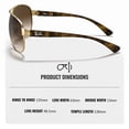 thumbnail image 3 of Ray-Ban RB3386 Pilot Shaped Non-Polarized Sunglasses for Men - Includes Official RAYBAN Eyewear Kit - Ideal Formal & Casual Wear Sunglasses - Grey Gradient Lens, 3 of 7