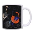 thumbnail image 1 of ThisWear Cool Cat Gifts Cat Mug for Cat Lovers Guitar Player Gifts Cats with Guitars Coffee Mug Multi, 1 of 4