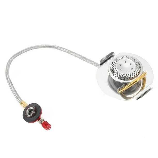 EeaseMX Conector de conversión de tanque de gas para estufa de camping Adaptador de cabezal de horno Extremo del horno