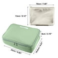 thumbnail image 5 of Unique Bargains 1 Pcs Makeup Bag Cosmetic Travel Bag Case Large Makeup Bag Make Up Brush Organizer Bag for Women Green, 5 of 6