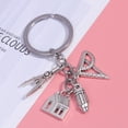 thumbnail image 4 of Creative Architect Keychains Graduation Key Rings Pendant Key Holder Zinc Alloy Gift Ornaments for Student Car Key Bag Decor, 4 of 6