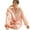 Pink, variant on SwiftWear Women's Silk Pajama Set with Plush Cuffs - Cozy Sleepwear & Loungewear Long Sleeve Top and Pants, Soft Casual Style Pjs Beige