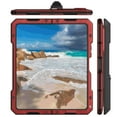 thumbnail image 6 of Cowithday Case for Samsung Galaxy Z Fold 5 5G 2023, with Kickstand [Hinge Protection] Heavy Duty Drop-proof Silicone & Hard Shockproof Metal Bumper Cover  Rugged Shell for Galaxy Z Fold 5 5G, Red, 6 of 7