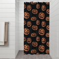 thumbnail image 2 of Halloween Spooky Pumpkins Pattern Shower Curtain 36"x72" ,Bathroom Decorative Shower Curtains Set with 12 Hooks,Modern Waterproof Washable Shower Curtain, 2 of 6