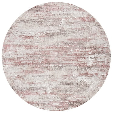 SAFAVIEH Meadow Beulah Abstract Area Rug, Beige/Pink, 10' x 10' Round