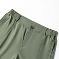 thumbnail image 4 of WTOBBY Men's Solid Color Convertible Cargo Pants, Outdoor Hiking Fishing 2-in-1 Shorts to Pants with Multiple Pockets, Practical,Green M, 4 of 8