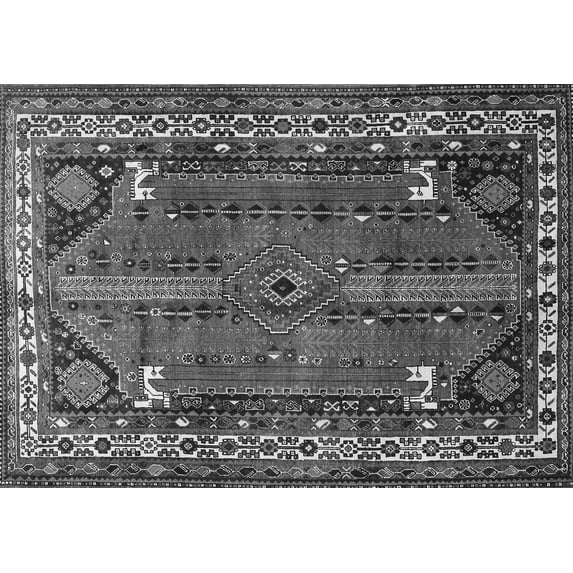 Ahgly Company Indoor Rectangle Persian Gray Traditional Area Rugs, 4' x 6'