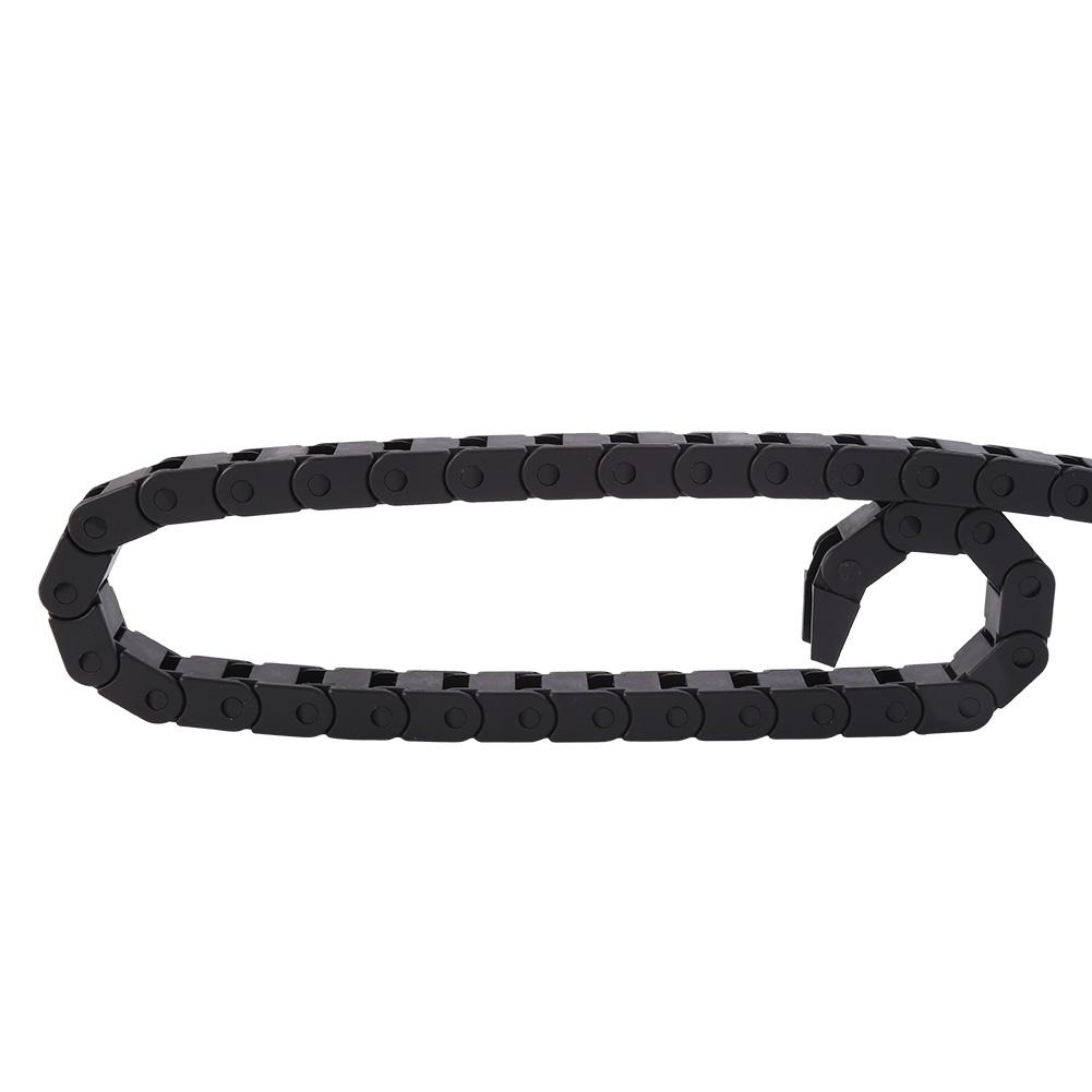 Mgaxyff R28 Black Nylon Cable Drag Chain Wire Carrier 1000mm/40 Long
