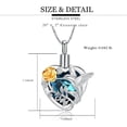 thumbnail image 4 of Keepsake Crystal Heart with Hummingbird Pendent for Ashes and Chain Memorial Cremation Jewelry for Ashes of Loved One Urn Necklace Lockets for Human Ashes Pet Ashes Holder, 4 of 5