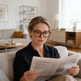 thumbnail image 4 of Tortoiseshell Reading Glasses Blue Light Blocking Square Glare Reading Glasses For, 4 of 5
