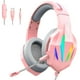 thumbnail image 1 of Auriculares para juegos con micrófono Auriculares para juegos de sonido de 3,5 mm, para PC Consolas portátiles Gamers Sonido envolvente estéreo HD, 1 of 8