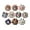 Design # 1, variant on Hashcart Ceramic Knobs Ceramic Cabinet Knobs Drawer Pull Pulls Knobs for Cabinets and Drawers  [ Pack of 10 ]  Assorted Drawer Pulls Knob - Unique Round Floral Knobs