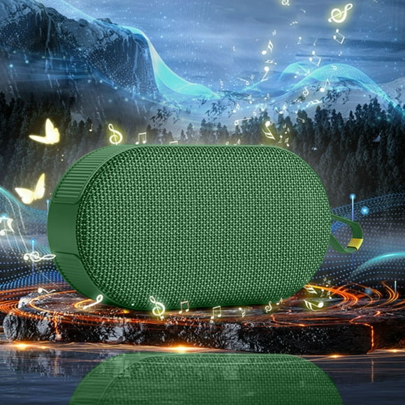 Wzzjkit Bluetooth 5.3 Speaker Mini Portable Card Insertion Radio RGB Dazzling Light Effect Large Speaker Stereo Sound Effect Bluetooth Speaker