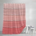 thumbnail image 3 of Gradient Pink Shower Curtain, Wood Grain Abstract Striped Simple Vintage Waterproof Shower Curtain Set with 12 Hooks Lightweight Bath Curtains Fabric Bathroom Decor 72x72 Inches, 3 of 9