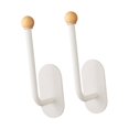 thumbnail image 2 of predolo 2 Pieces Boxing Glove Wall Hooks Storage Rack Compact Stylish for Home Gym Portable Easy Installation Wall Mount White, 2 of 8