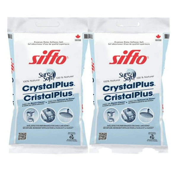 Sifto Pastilles Adoucissantes au Chlorure de Sodium / Eau / 20KG pour Améliorer la Qualité de l'Eau (2/paquet)