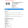 thumbnail image 2 of Front Brake Pad Set - Compatible with 2001 - 2006 BMW 330Ci 2002 2003 2004 2005, 2 of 2