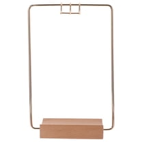 LOLIPPYY Golden Iron Flip Calendar Display Stand for Easy Page Flipping and Home Office Decor Size: Not specified
