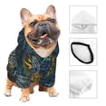 thumbnail image 2 of Bingfone Vintage Compass Dog Clothes Hoodie, Pet Winter Coat,Puppy Sweatshirts for Small Dogs Boy Girl,Suitable for All Breeds-X-Small, 2 of 6