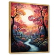 thumbnail image 2 of Designart "River curious Thorugh Forest Landscape II" Landscape & Nature Floater Framed Canvas Wall Art, 2 of 7