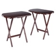 thumbnail image 2 of Corbett Ensemble de 2 Grandes Tables à Collation Fini Noyer, 2 of 12