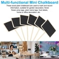 thumbnail image 4 of Uxcell 24Pcs Mini Chalkboard Signs with Easel Stand, Black (Forma Rectángulo, 6.7"x3.1"), 4 of 5
