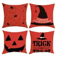 thumbnail image 1 of LINMOUA 18x18 Fall Pillow Covers, Halloween Decorative Throw Pillowcases, Maple Car Linen Throw Cushion Covers For Sofa Couch Home Decor, 4pcs, 1 of 4