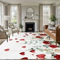 thumbnail image 2 of Valentine's Day Washable Area Rug 5 x 8 ft Red Love Heart, Soft Non Slip Rugs Stain Repellent Indoor Felt Carpet for Living Dining Room Bedroom Home Office, 2 of 9