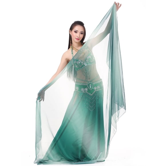98 x 47in Lightweight Imitated Silk Fabric Scarf Belly Dance Scarf Hand Scarf Veils Shawls