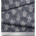 thumbnail image 2 of Soimoi Cotton Cambric Fabric Turtle Block Decor Fabric Printed Yard 42 Inch Wide, 2 of 3