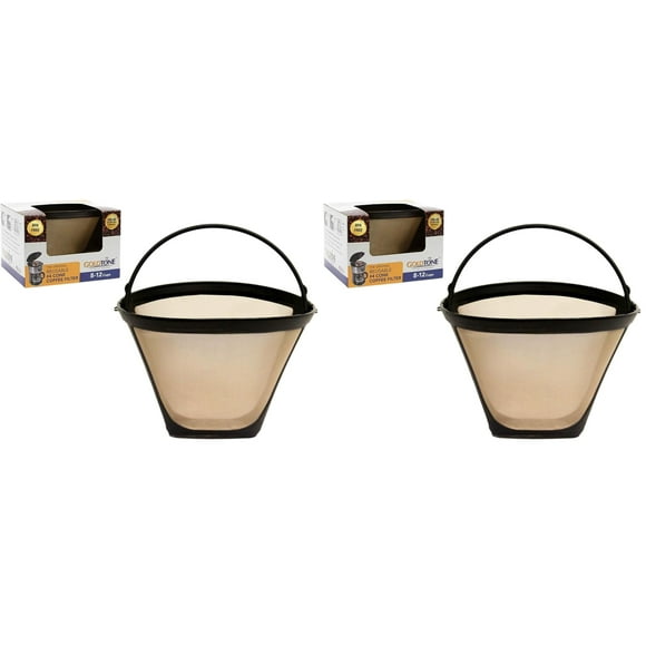 Filtro de café GoldTone reutilizable, estilo cono número 4 (paquete de 2)