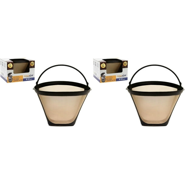 Filtro de café GoldTone reutilizable, estilo cono número 4 (paquete de 2)