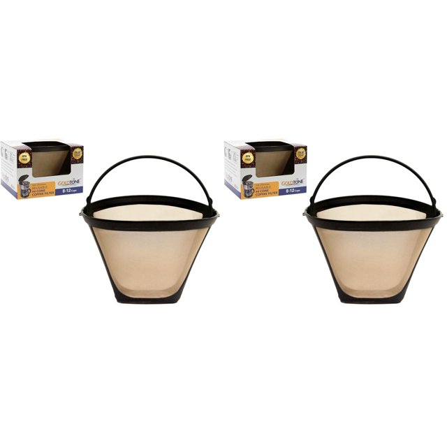 Filtro de café GoldTone reutilizable, estilo cono número 4 (paquete de 2)