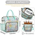 thumbnail image 5 of Pioneer Flower Floral Print Pattern Womens Lunch Box for Work,Insulated Large Lunch Bag for Tween and Teen,Loncheras Para Mujer,Leakproof Adult Lunch Bag for Work,Beach,Travel,Picnic,Camping, 5 of 7