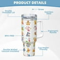 thumbnail image 6 of Eeyore 40 OZ Ice Bully Cup with Handle Straw Lid, Double Wall Stainless Steel Insulated Coffee Cup Tumbler, Colorful Mug for Travel Gym Home Outdoor Activities, 6 of 8