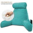 Clara Clark Bed Rest Reading Pillow with Arms and Pockets Premium