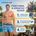 thumbnail image 3 of INGEAR Men's Swim Trunks Quick Dry Athletic Shorts with Boxer Lining, 3 of 6